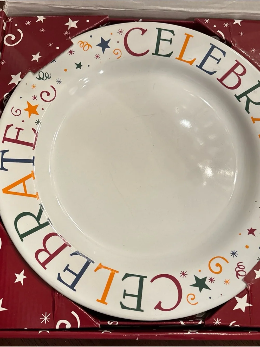 Pampered Chef “ Celebrate” Plate Dish Birthday Party Special Day Occasion